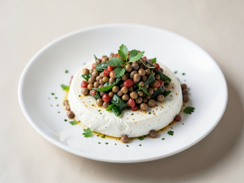 Insalata di lenticchie con mozzarella