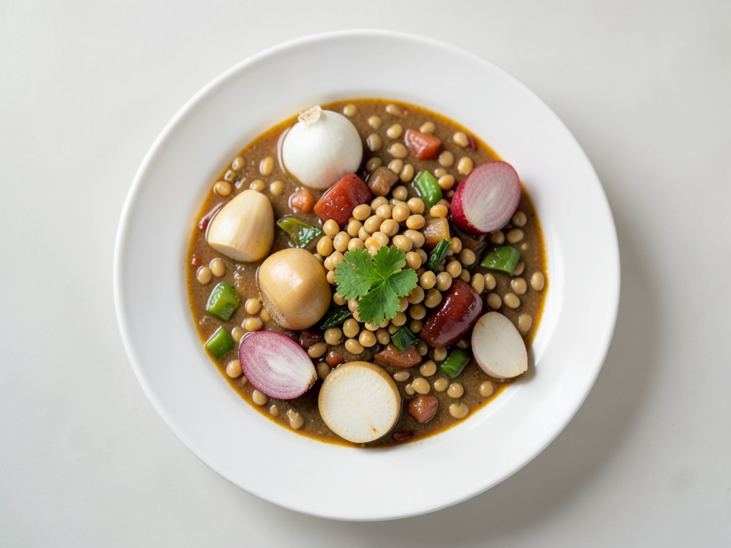 Soupe de lentilles et légumes savoureuse