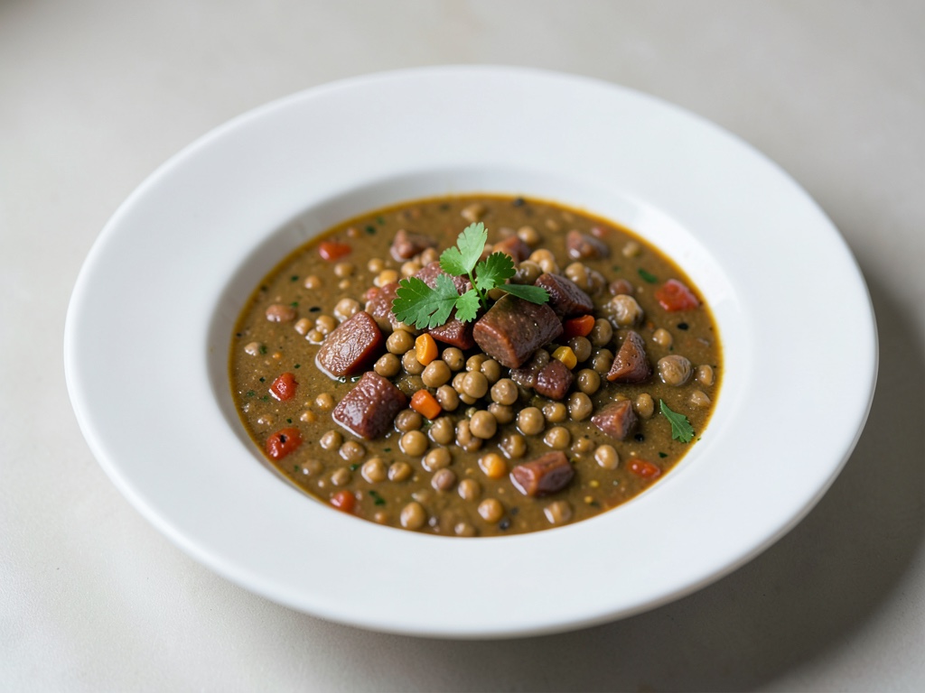 Zuppa di lenticchie speziate con chorizo piccante