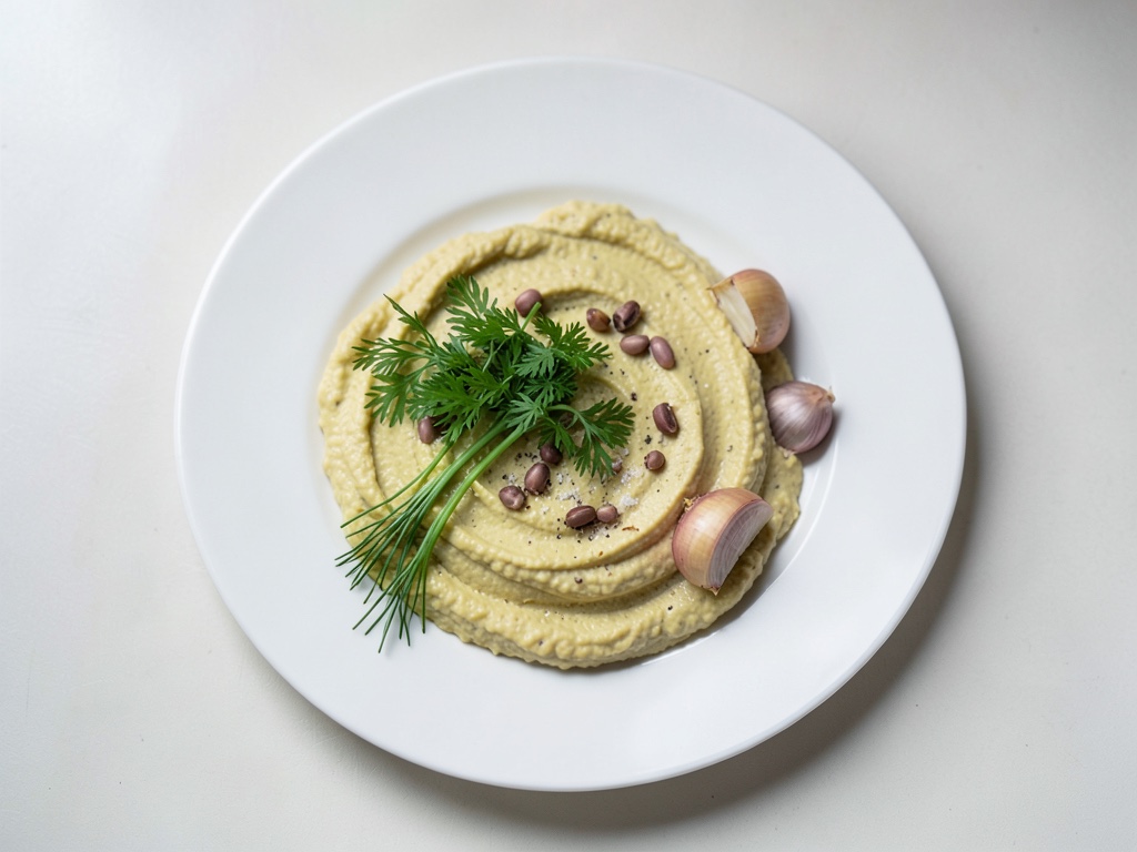 Hummus con garbanzos crujientes y muchos toppings
