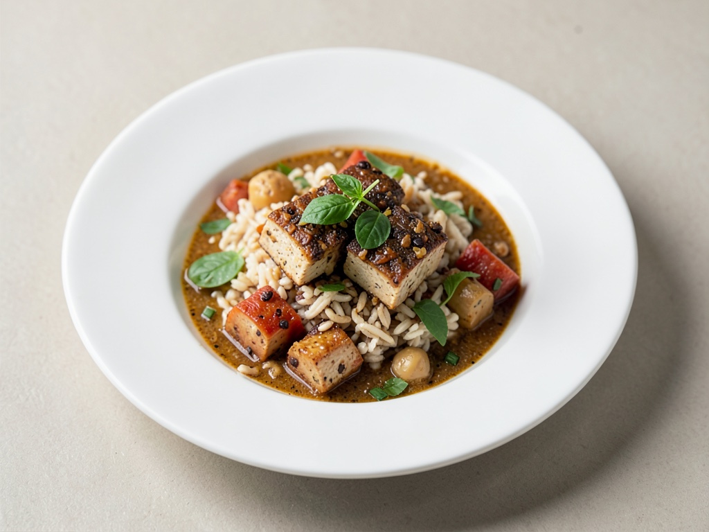 Ciotola Low-Carb con tofu marinato