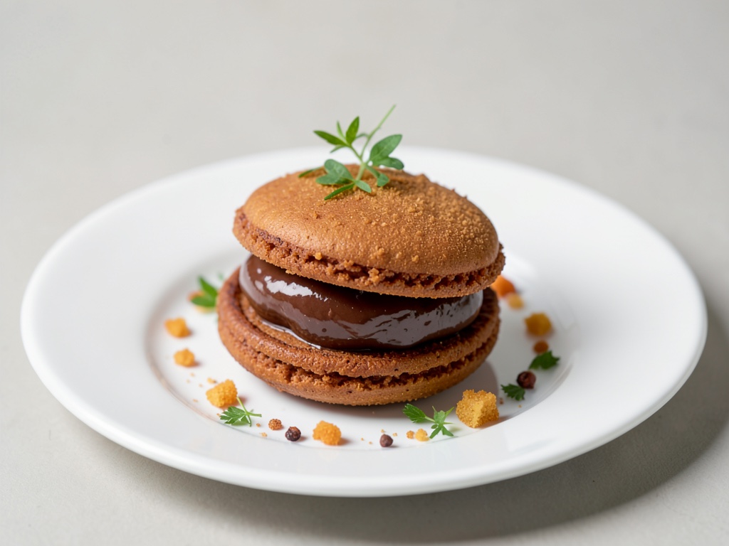 Knusprige Macarons mit Schoko-Creme