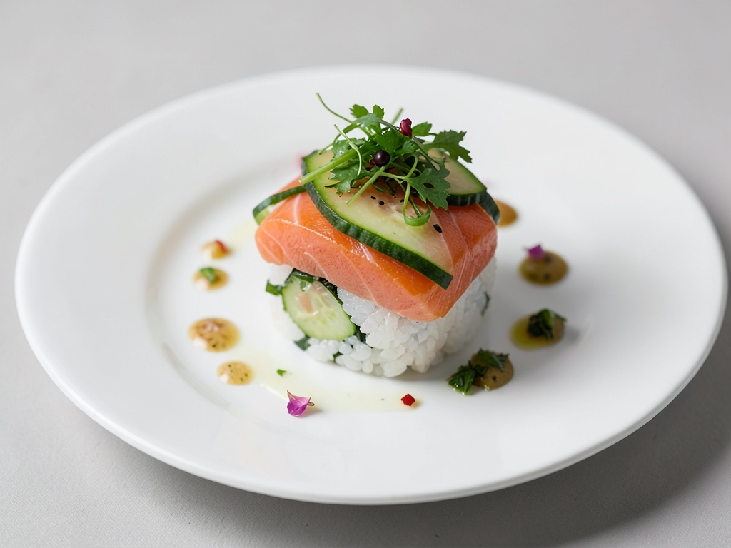 Maki Sushi de Salmón y Pepino