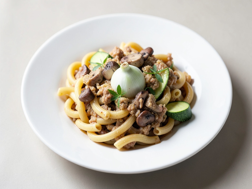 Gratin cremoso con funghi ostrica e zucchine
