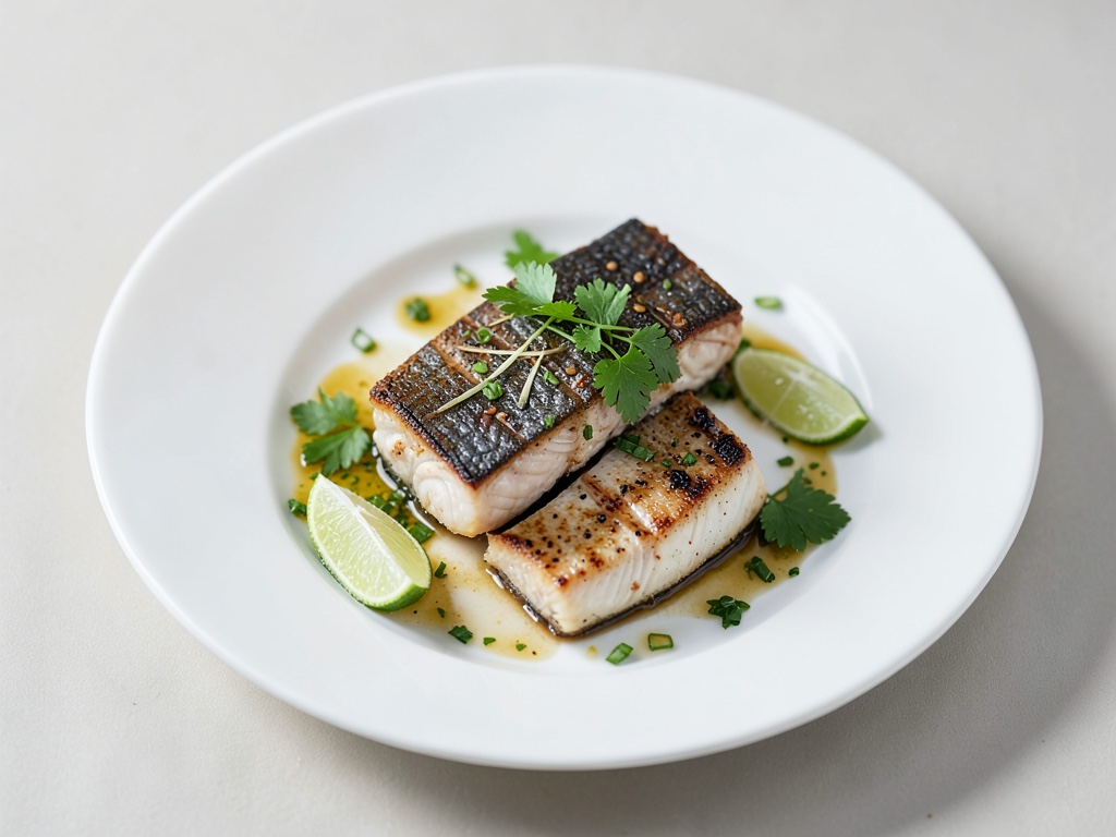 Sgombro alla griglia con erbe e lime