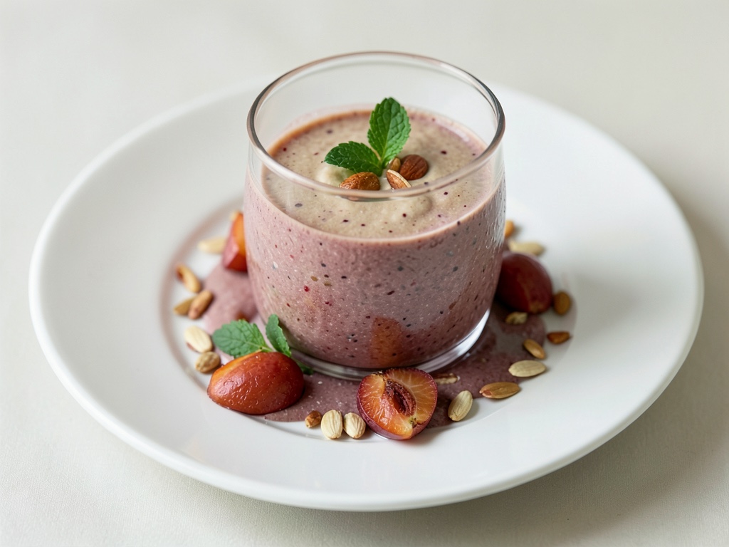 Frullato cremoso alle mandorle e albicocche