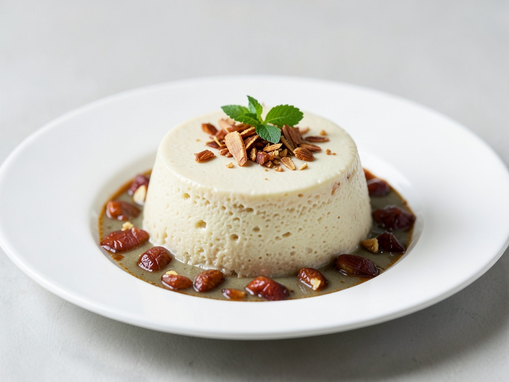 Pudding al latte di mandorle cremoso