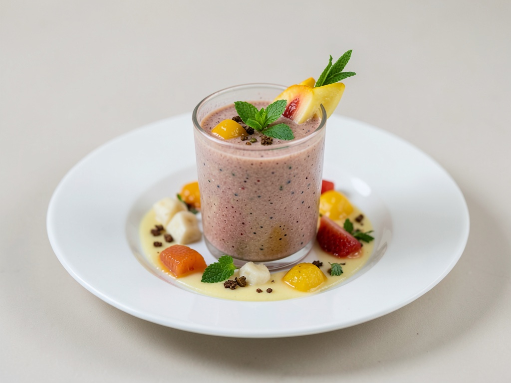Fruchtiger Mango-Banane-Smoothie
