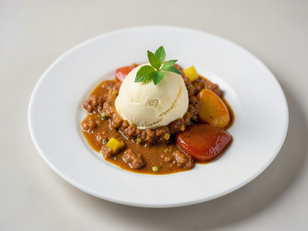 Glace à la mangue indienne (Kulfi)