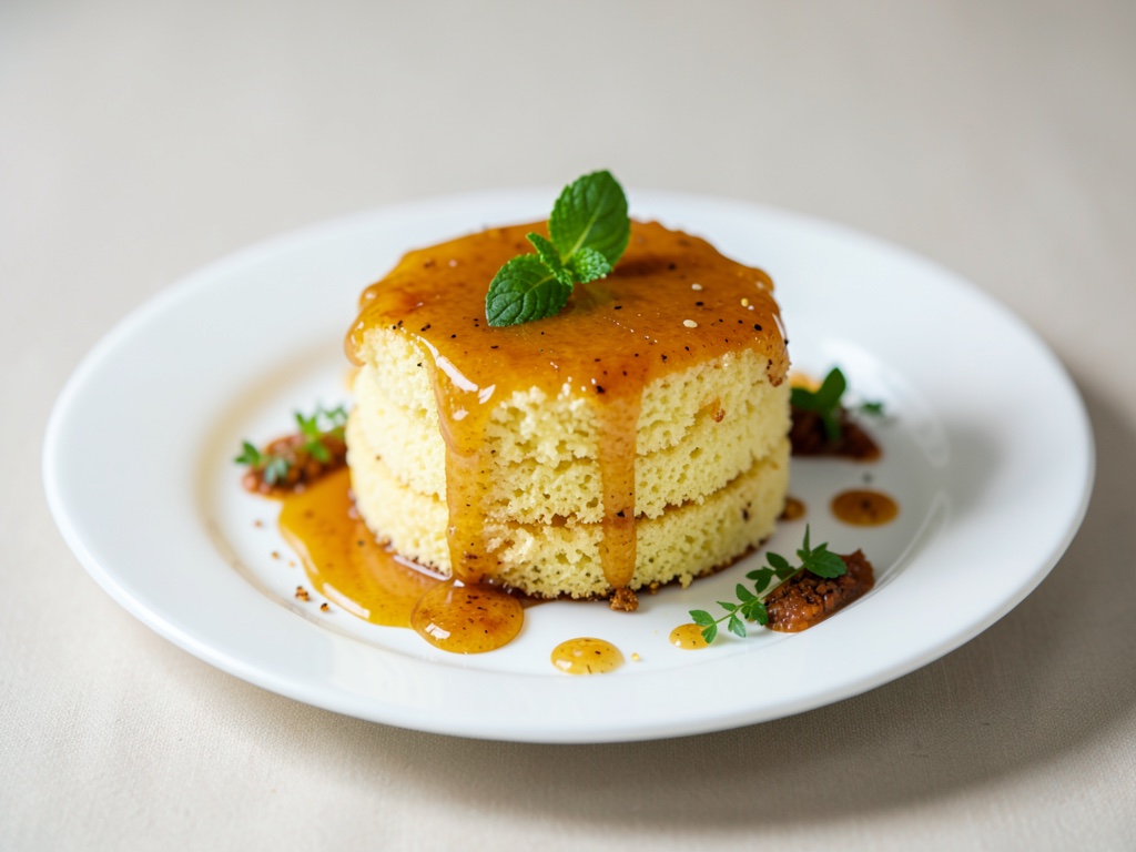 Torta soffice al mango con lievito e glassa al miele