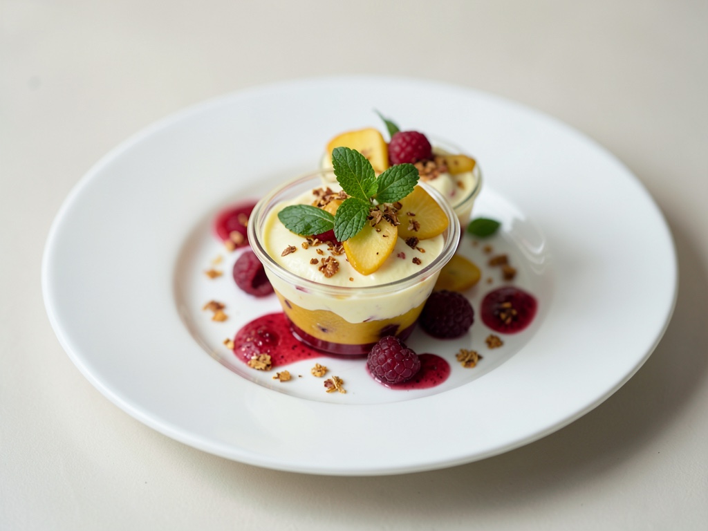 Coppa di Mango, Yogurt e Lamponi