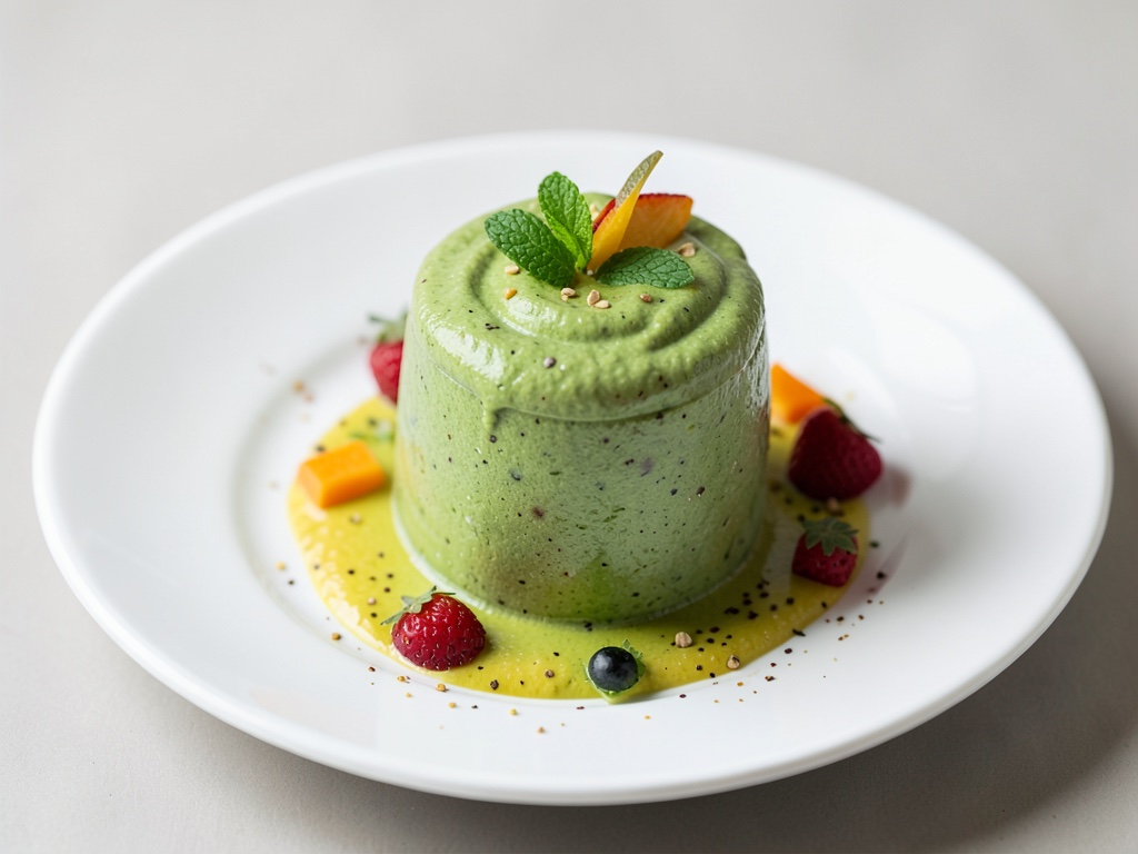 Cremiger Mango-Matcha-Smoothie mit Activia Natur