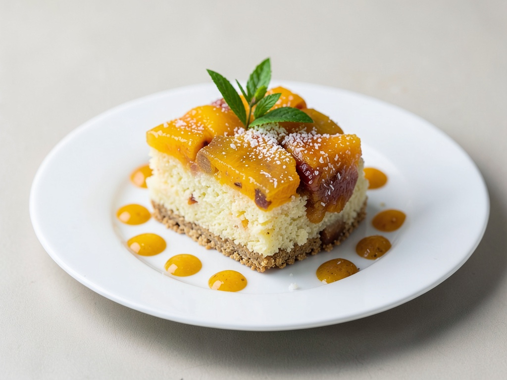 Fruchtige Mango-Torte mit Kokos-Biskuit
