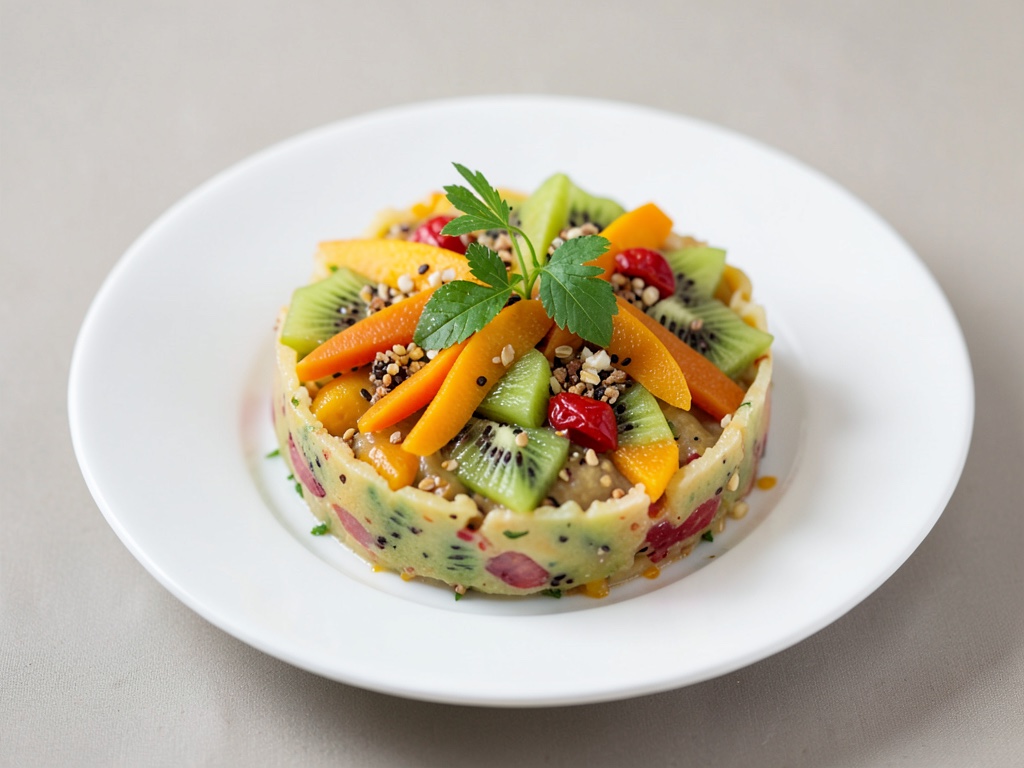 Fruchtige Mango-Kiwi-Bowl