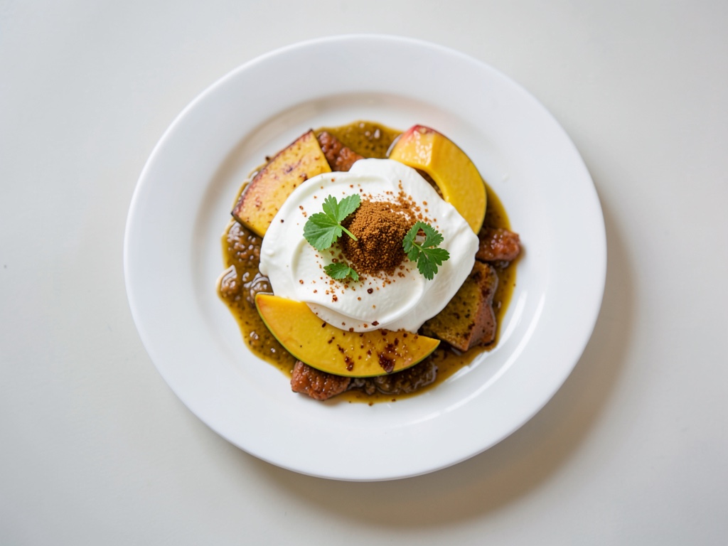 Crema de mango frutal