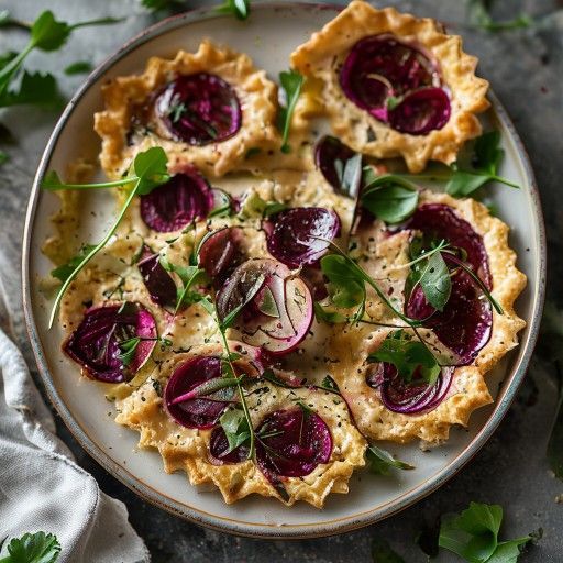 Tortine croccanti di barbabietola e bietola