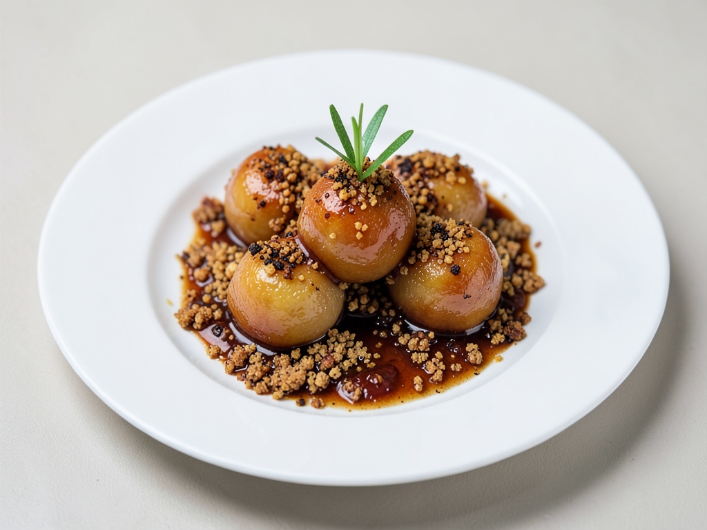 Polpette di albicocche succose con pangrattato caramellizzato