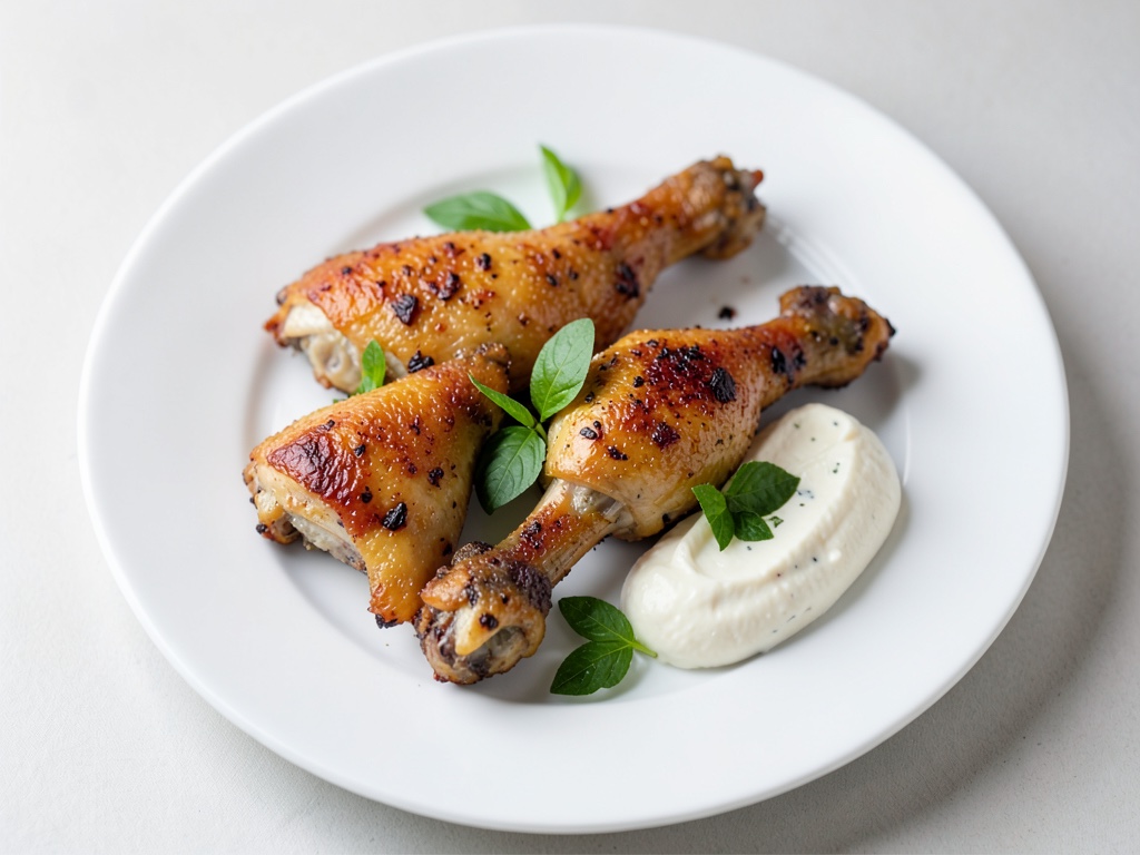 Alitas de pollo crujientes con marinado de yogur