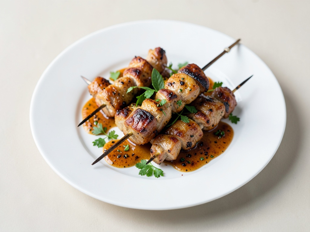 Spiedini di pollo marinati