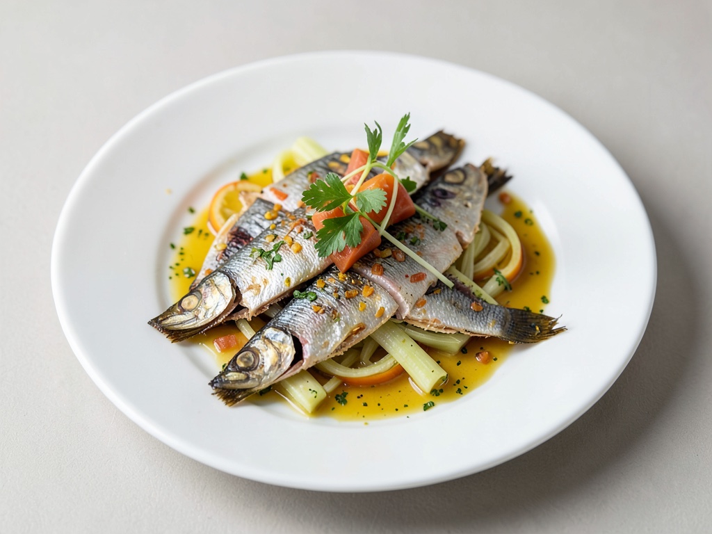 Sardine marinate al limone con finocchio
