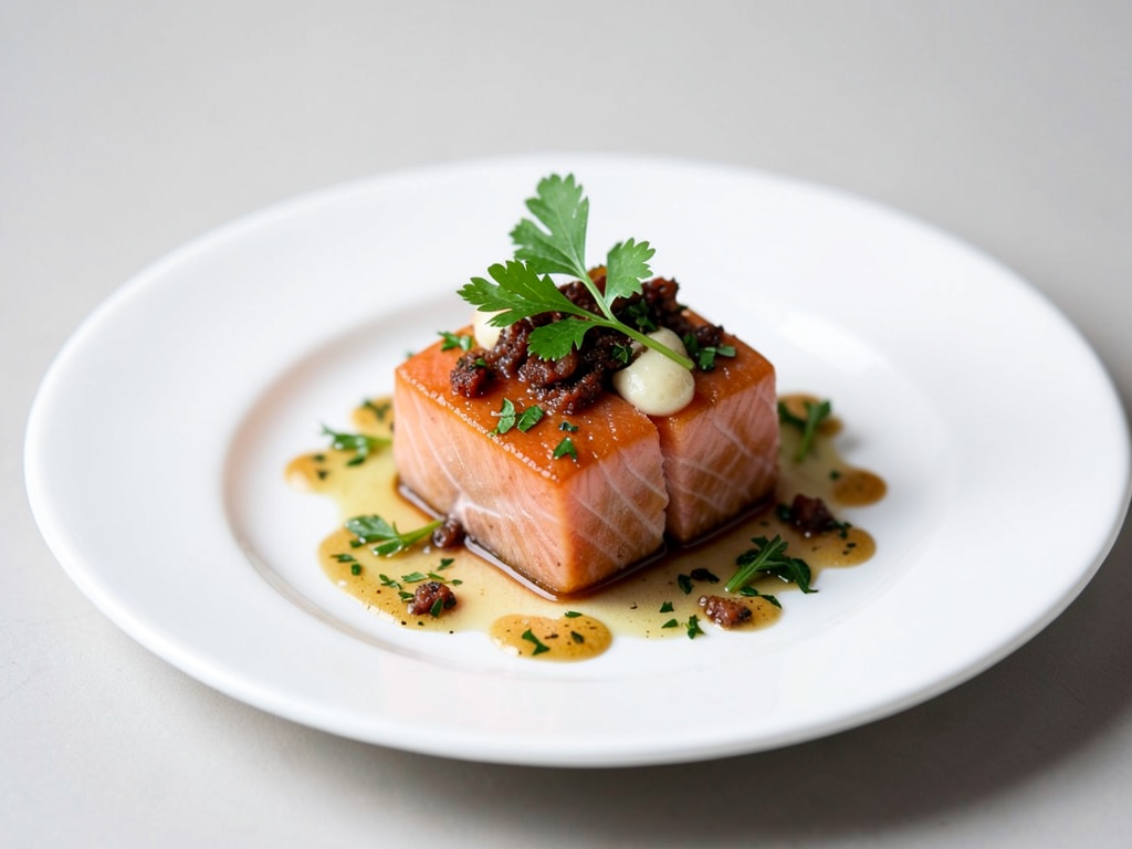 Salmone fresco al lime a cubetti