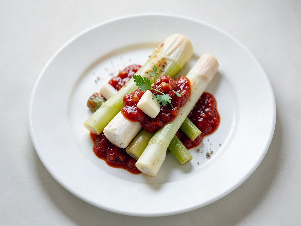 Asparago marinato con relish