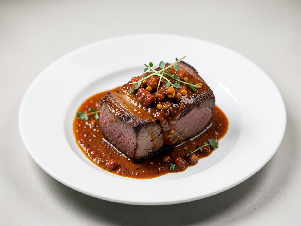 Zartes Hirschfleisch in würziger Marinade