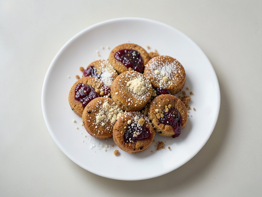 Biscuits à la confiture de framboises et saveur noisette-citron