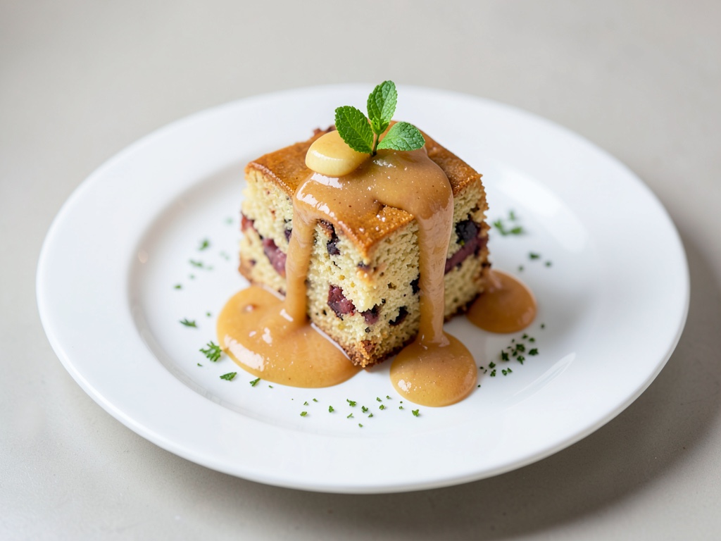 Marmor-Kuchen mit Apfelmus