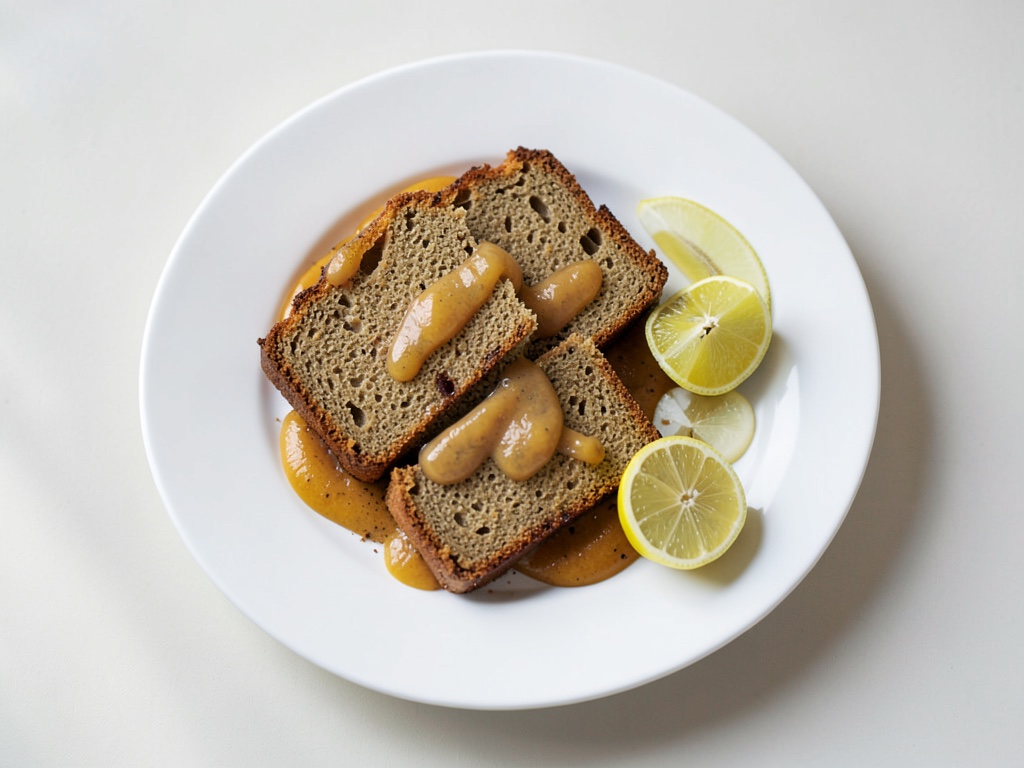 Marmor-Kuchen mit Apfelmus