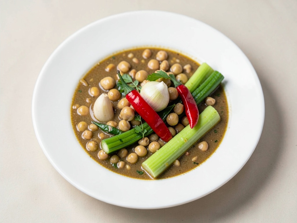 Soupe marocaine aux légumes et pois chiches