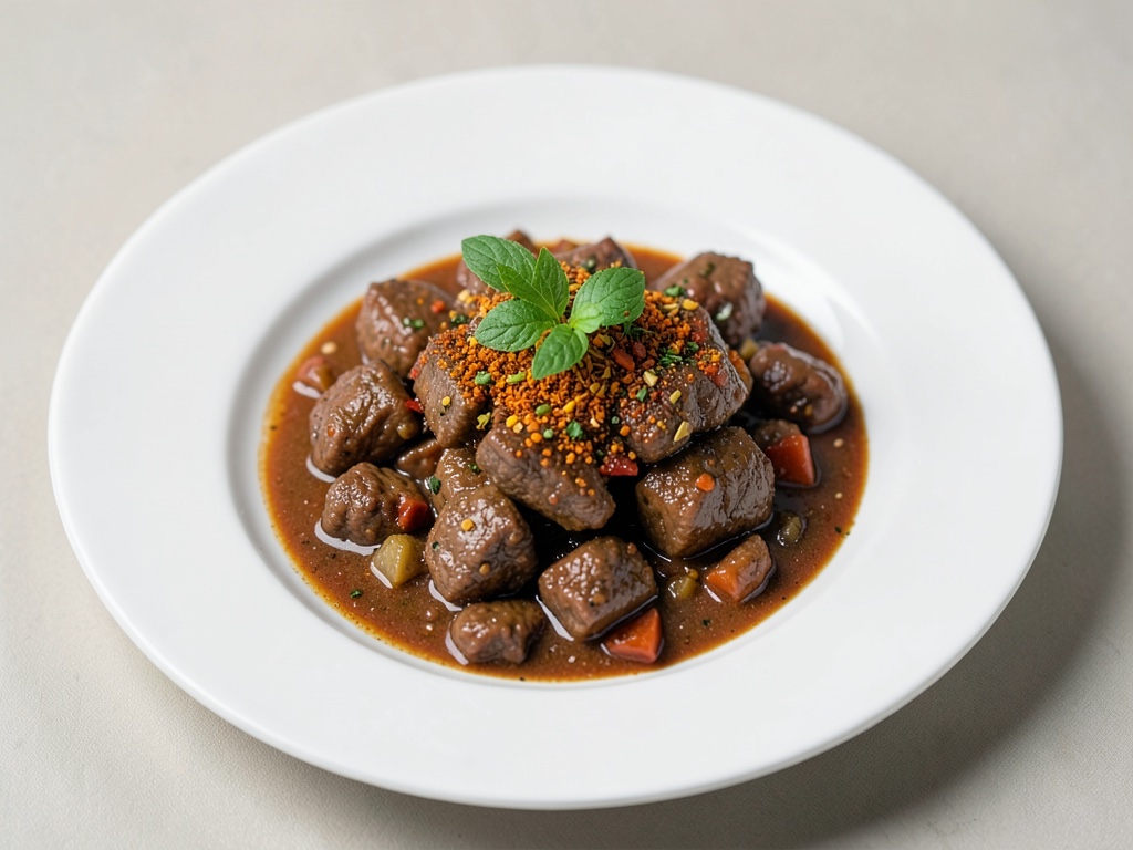 Würziger Rindfleisch-Eintopf mit orientalischen Gewürzen