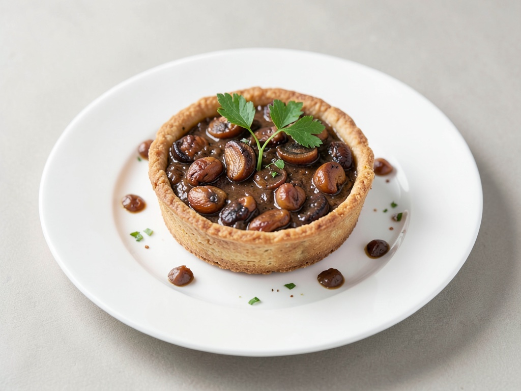 Tarta salada de castañas