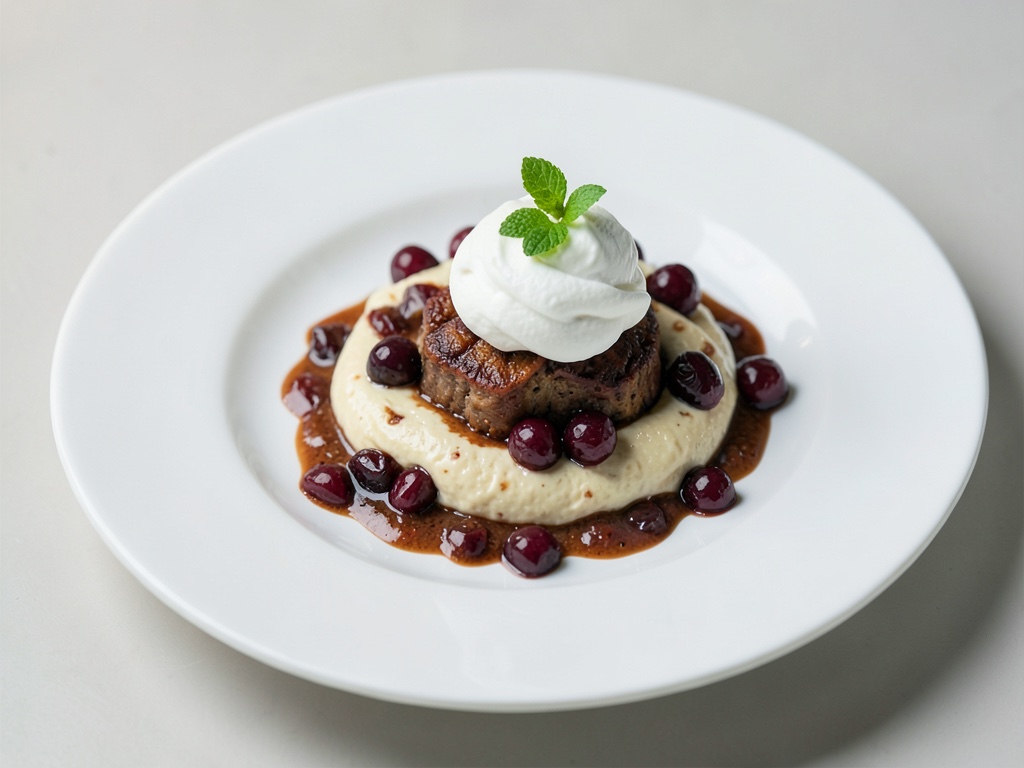Crema di castagne con ciliegie Amarena e panna montata (Monte bianco)