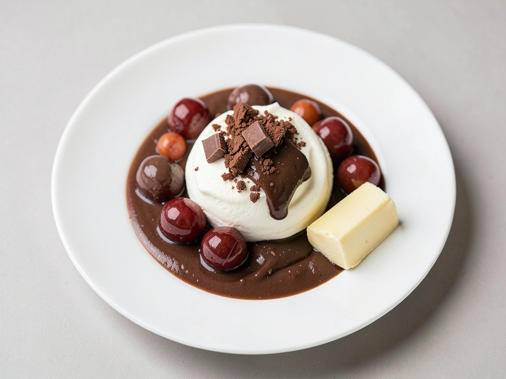Dessert al mascarpone e cioccolato con marroni