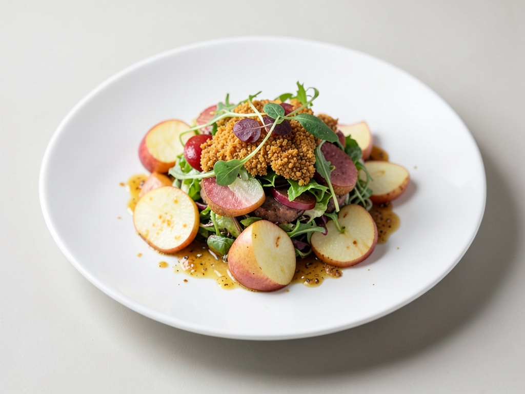 Salade de harengs matjes croustillante aux pommes