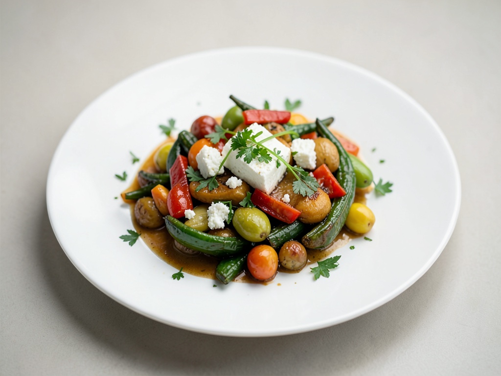 Gemüsepfanne mit Feta