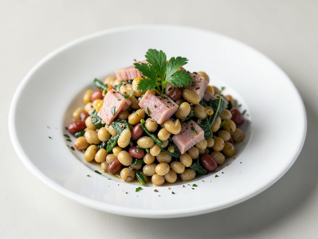 Salade de haricots méditerranéenne au thon