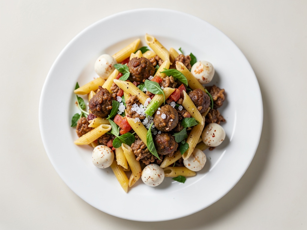Leckere Nudelsalat mit mediterranem Touch