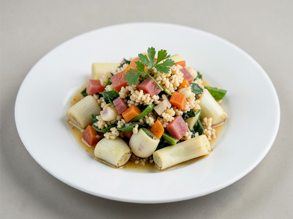 Insalata di farro fruttata con carciofi