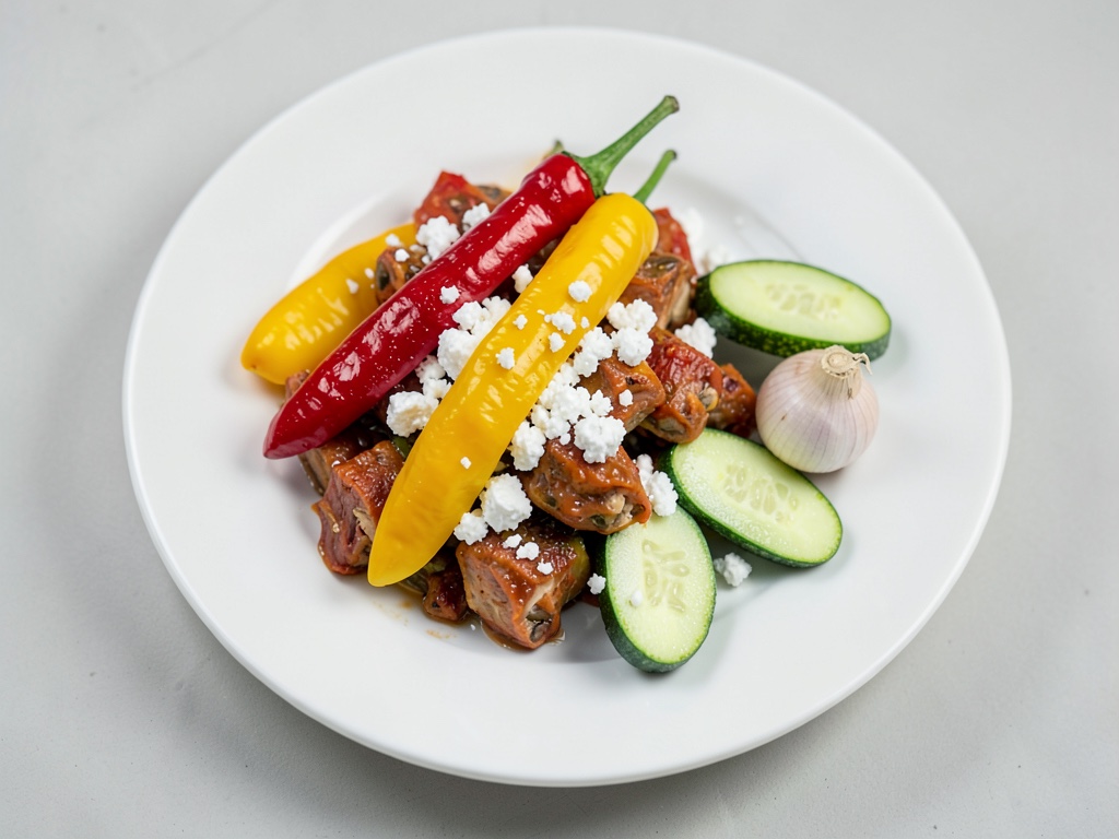 Légumes rôtis au feta et au romarin