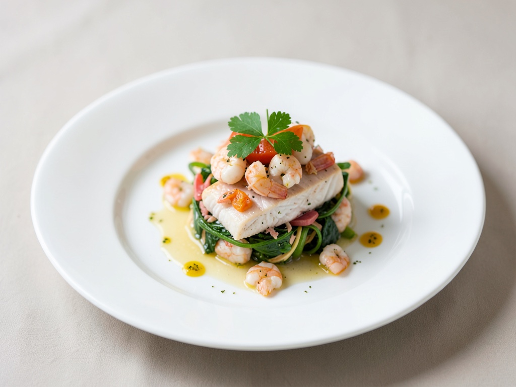 Insalata di pesce e gamberi in gelatina
