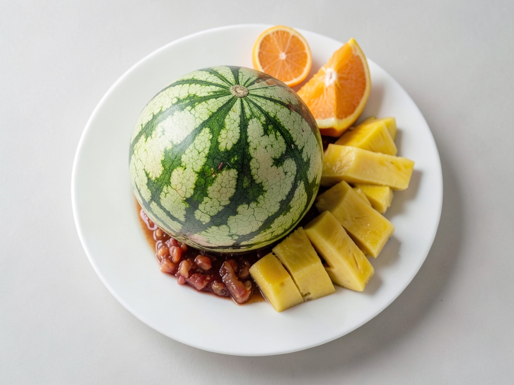 Melone rinfrescante con sciroppo di zucchero