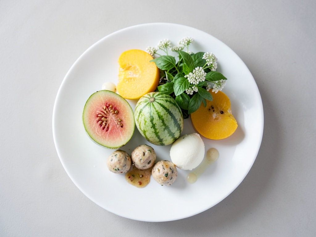 Insalata fresca di melone e mozzarella