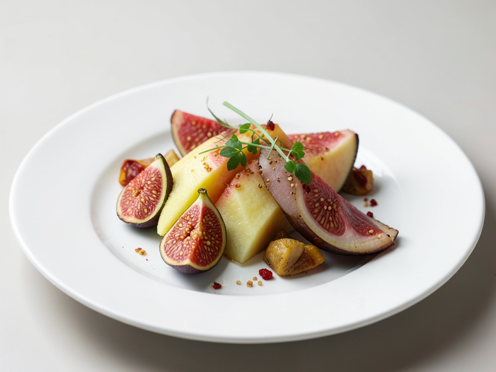 Melone fresca con fichi e prosciutto