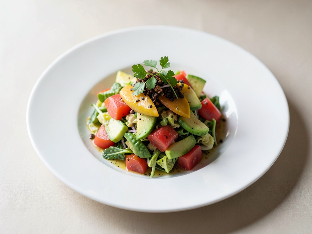 Insalata fresca di melone e avocado
