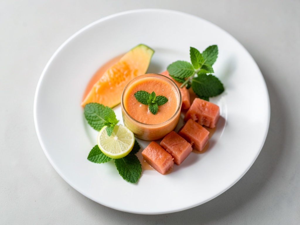 Frizzante Smoothie di Melone e Cetriolo con Menta