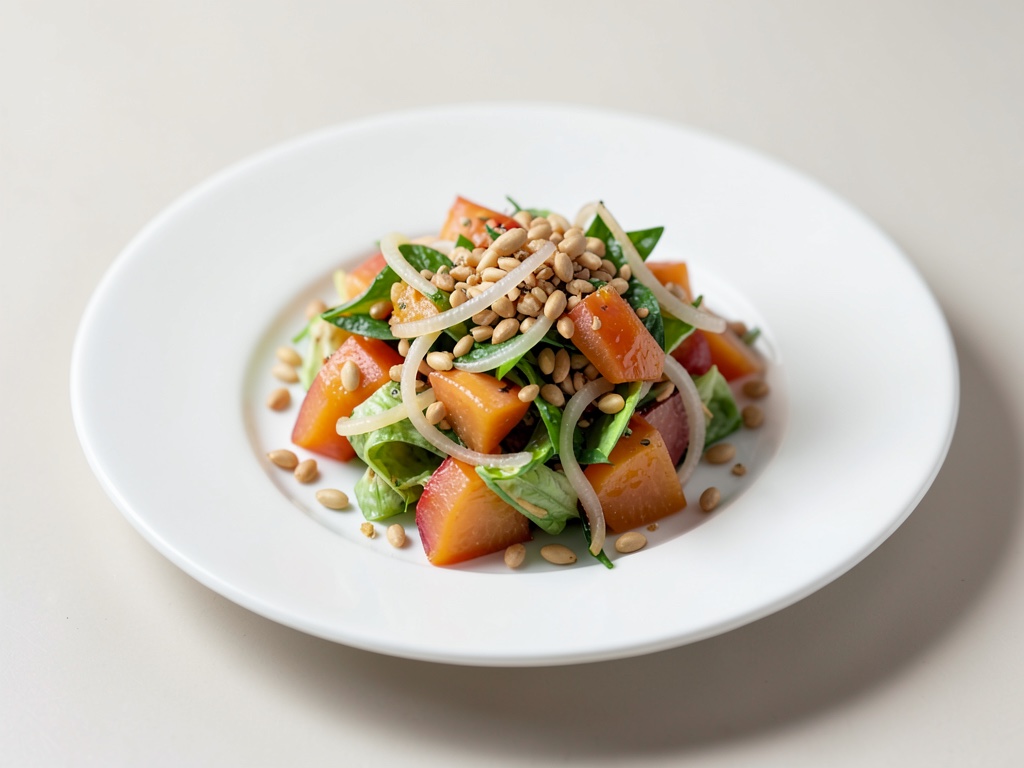 Insalata di melone e cipolla con pinoli