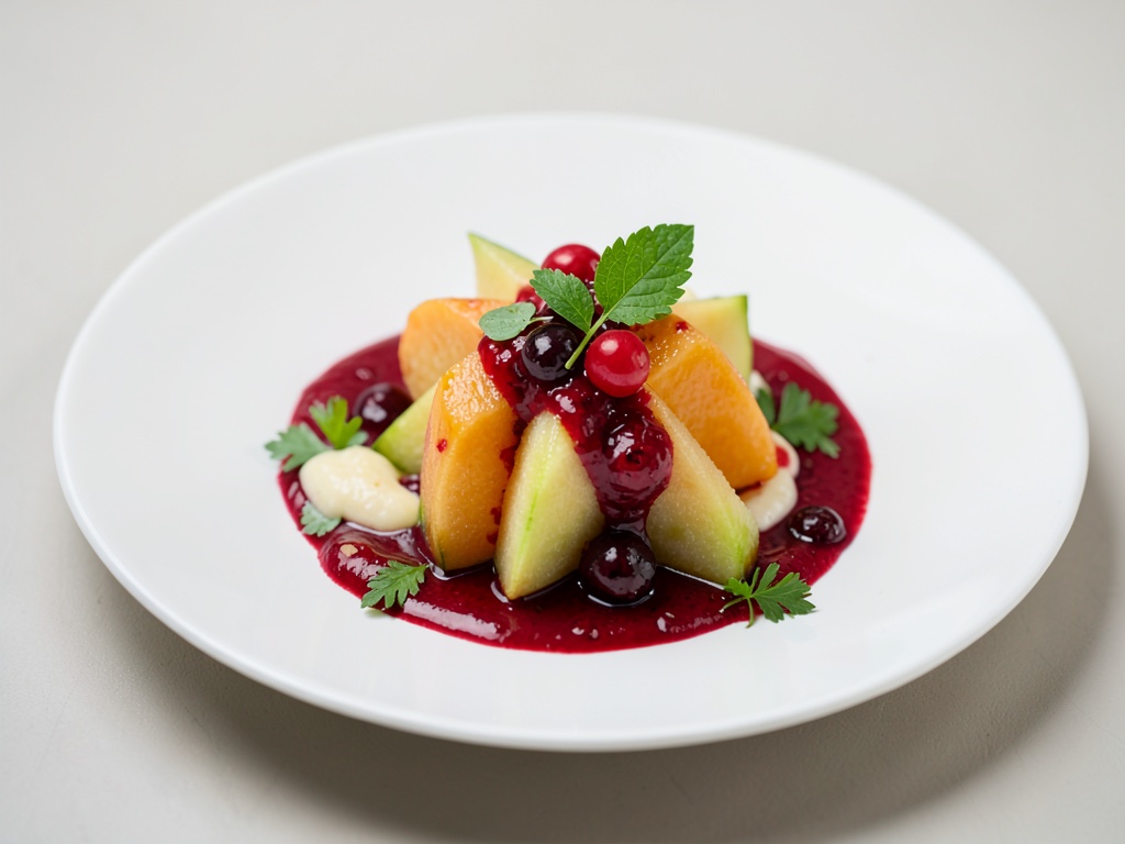 Succo fresco di melone e ribes