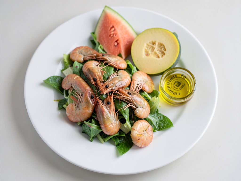 Ensalada de Melón y Gambas